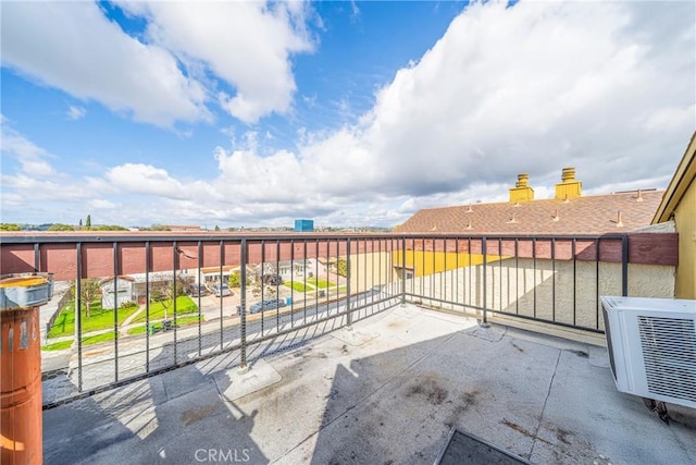 view of patio / terrace featuring ac unit