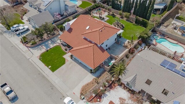 birds eye view of property featuring a residential view