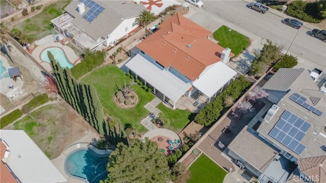 birds eye view of property featuring a residential view