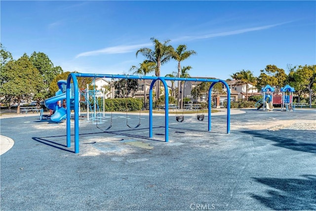 view of community jungle gym