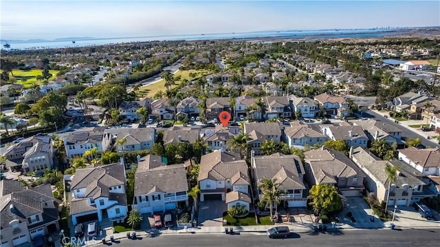 aerial view featuring a residential view