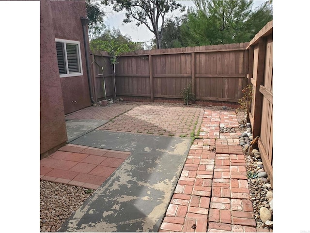 view of patio / terrace featuring a fenced backyard