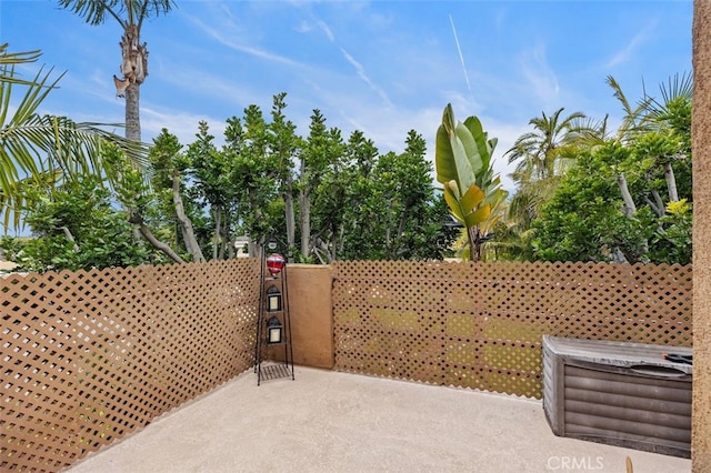 view of patio / terrace featuring a gate