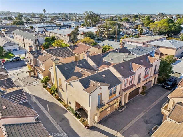 aerial view featuring a residential view