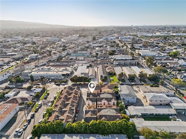 aerial view featuring a residential view