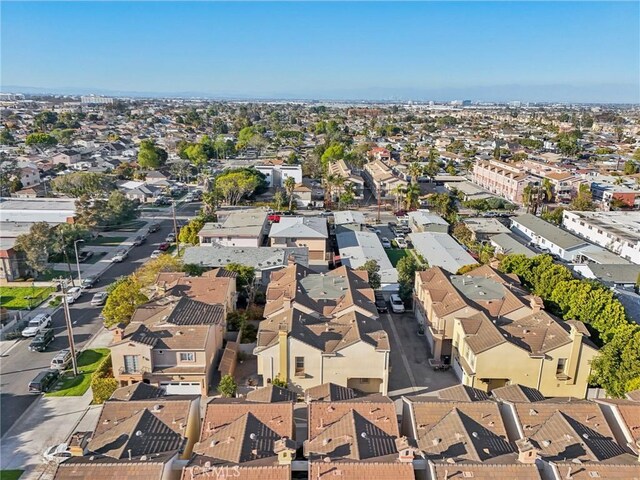 bird's eye view featuring a residential view