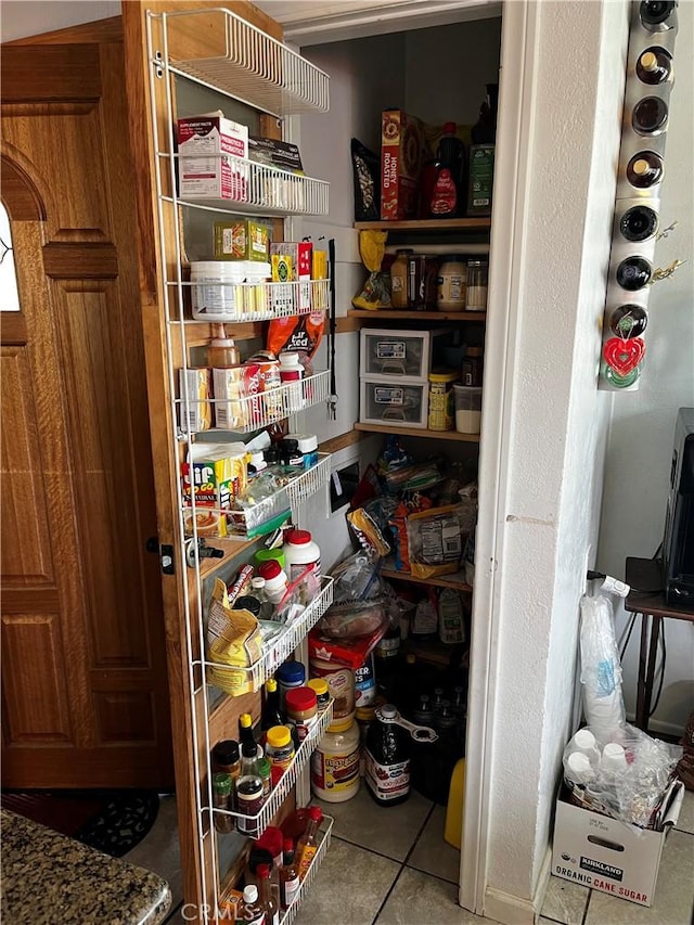 view of pantry