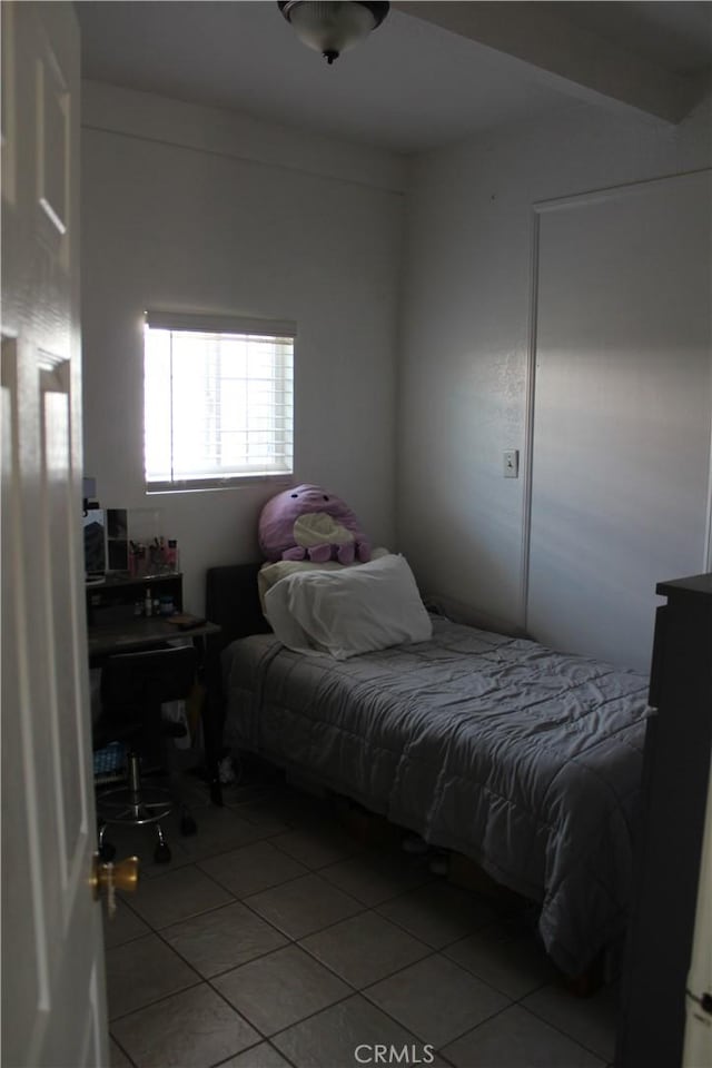 view of tiled bedroom