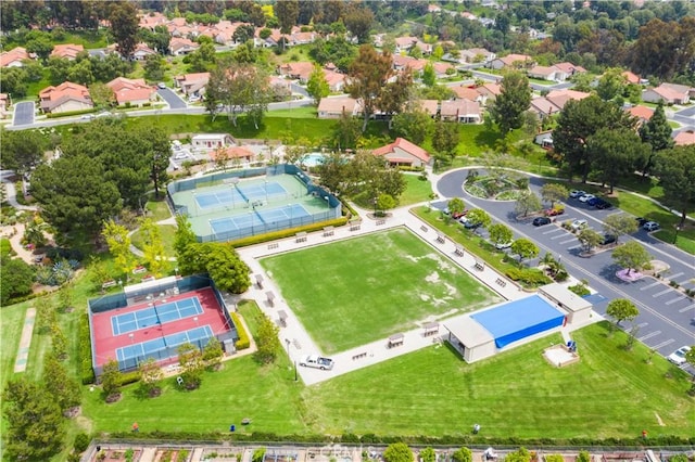 drone / aerial view featuring a residential view