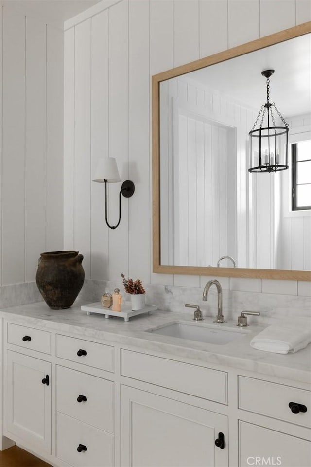 bathroom with vanity