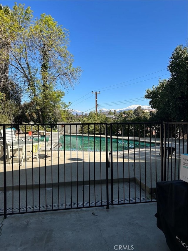 pool with fence
