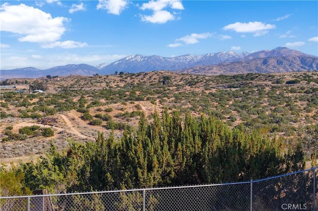 view of mountain feature