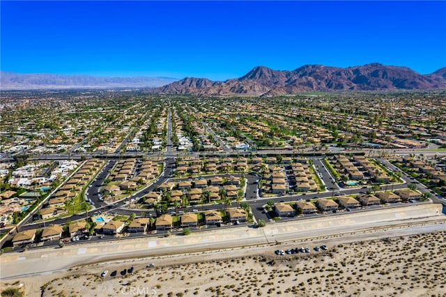 aerial view featuring a mountain view