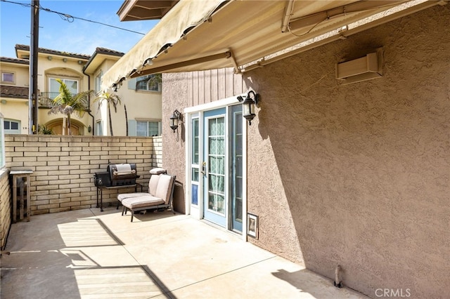 view of patio / terrace with fence