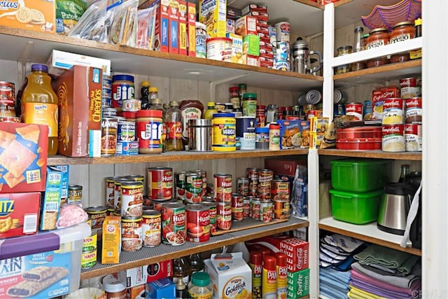 view of pantry