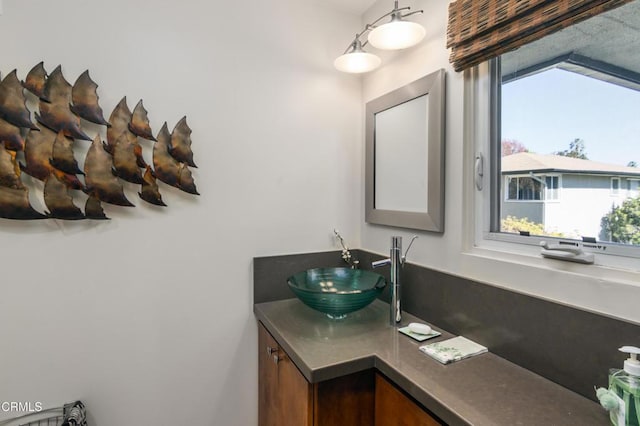 bathroom with vanity