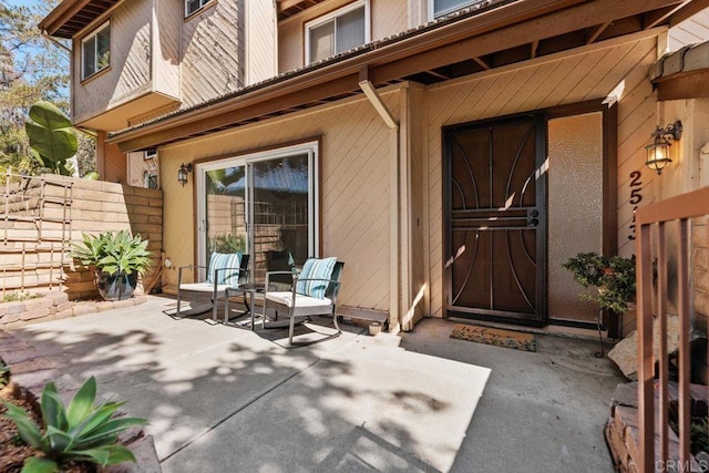 view of patio / terrace with fence