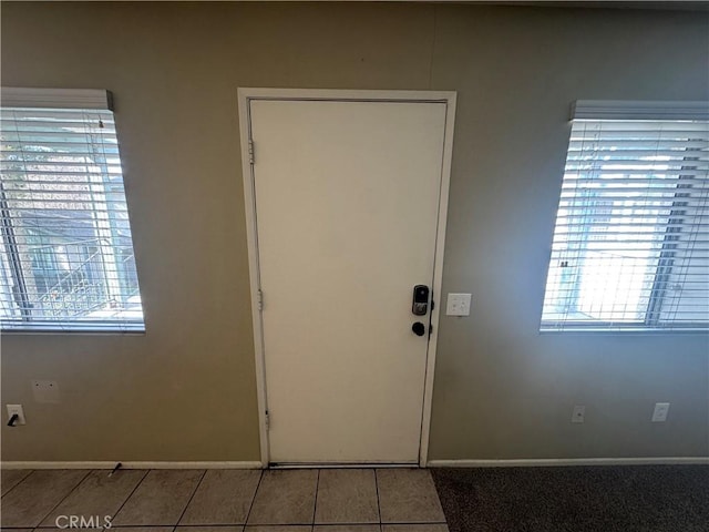 entryway featuring tile patterned floors