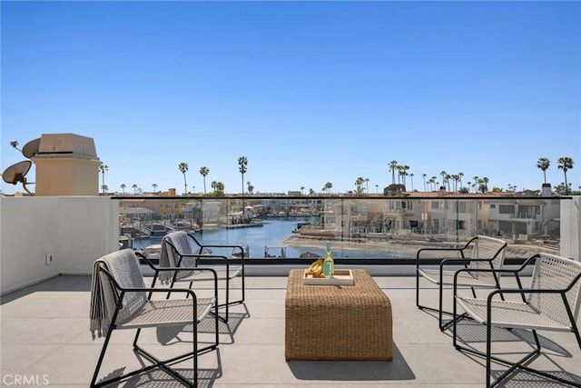 20 Balboa Cvs, Newport Beach, CA 92663 - view of patio / terrace with a water view