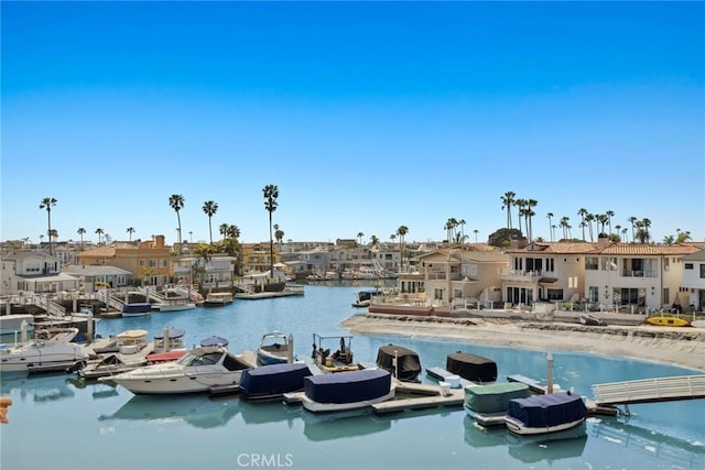 20 Balboa Cvs, Newport Beach, CA 92663 - property view of water with a dock and a residential view