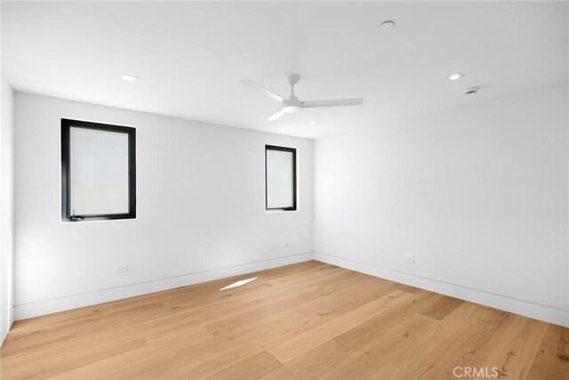 20 Balboa Cvs, Newport Beach, CA 92663 - unfurnished room featuring light wood-type flooring, ceiling fan, and baseboards