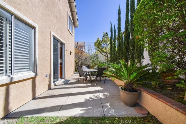 view of patio / terrace with outdoor dining area