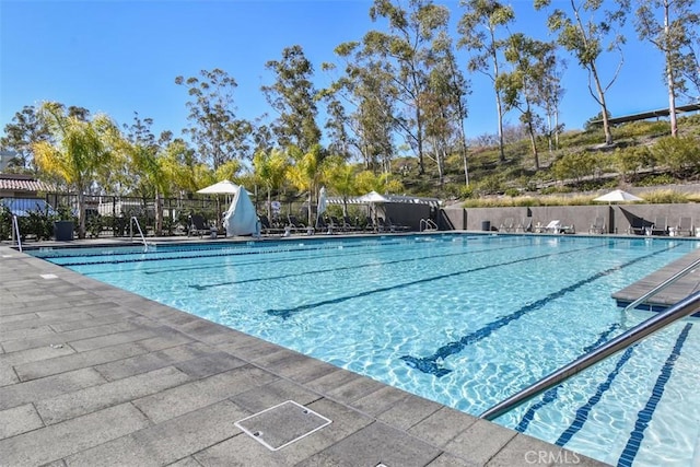 pool with fence