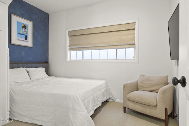 bedroom with carpet floors