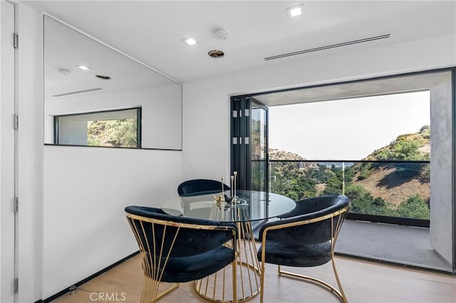 view of dining room