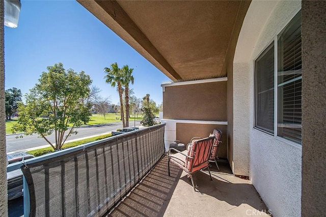 view of balcony