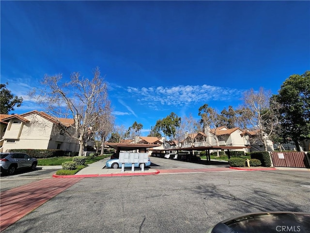 view of street with a residential view