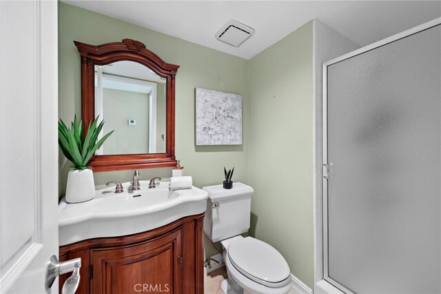 2170 Via Teca Unit 63, San Clemente, CA 92673 - full bath with a stall shower, toilet, and vanity