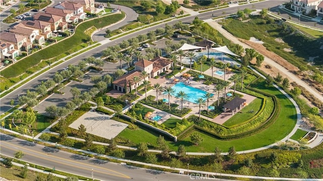 drone / aerial view featuring a residential view