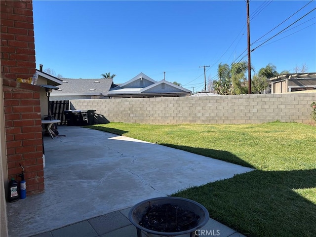 exterior space with a patio area and fence