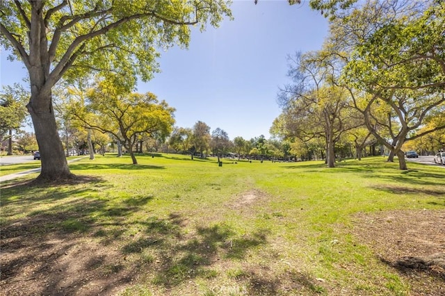 surrounding community featuring a lawn