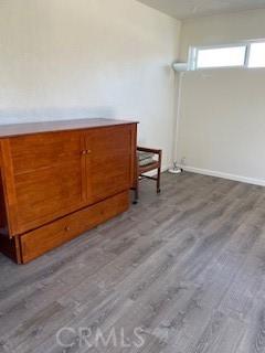 interior space with wood finished floors