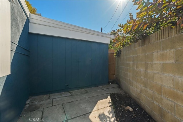 view of patio / terrace with a fenced backyard