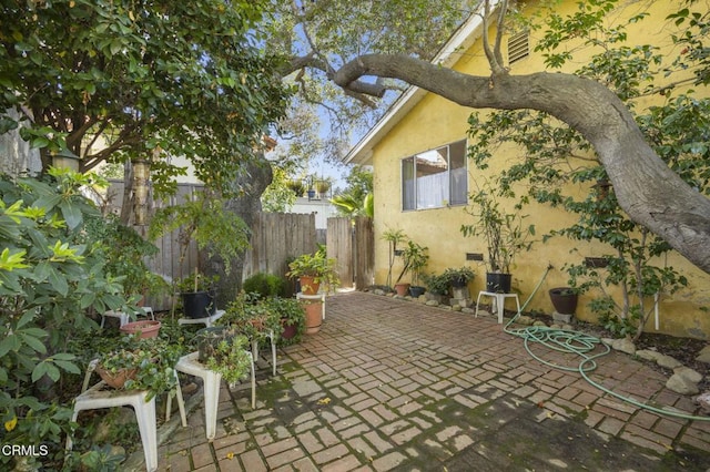 view of patio / terrace with fence