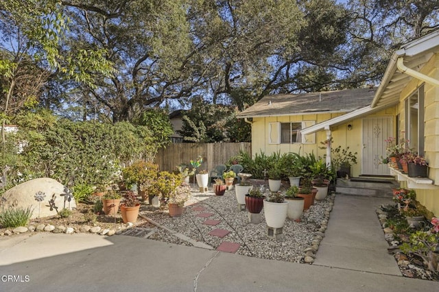 view of patio / terrace with fence