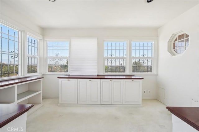 unfurnished sunroom with a wealth of natural light