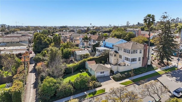 bird's eye view featuring a residential view