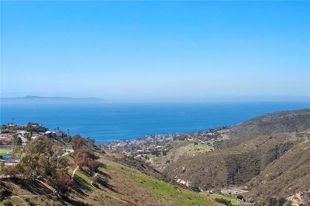 property view of water with a mountain view