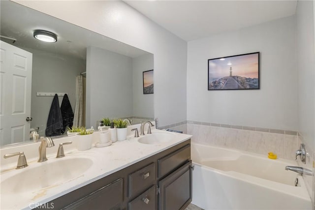 14039 Astoria St Unit 120, Sylmar, CA 91342 - full bath with a bath and double vanity