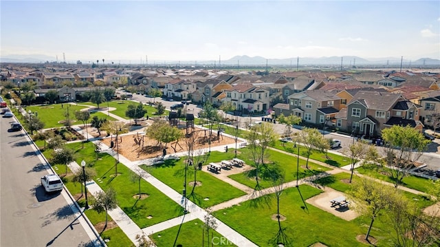 bird's eye view featuring a residential view