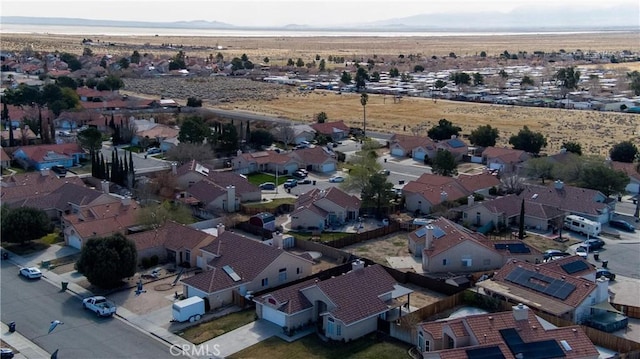 bird's eye view with a residential view