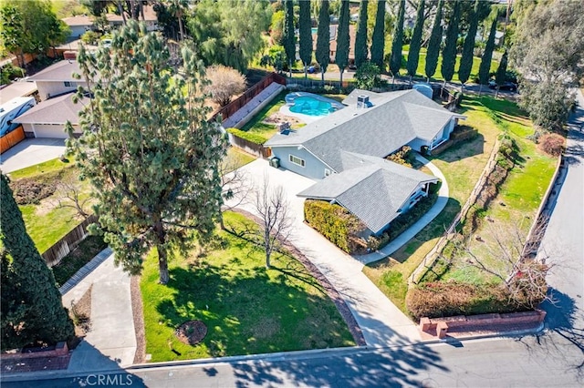 23187 Glendora Dr, Grand Terrace, CA 92313 - aerial view of property and surrounding area