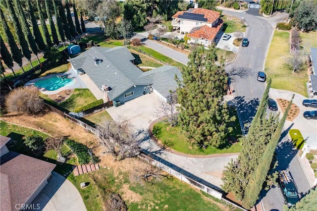 23187 Glendora Dr, Grand Terrace, CA 92313 - aerial view of property's location with a pool area