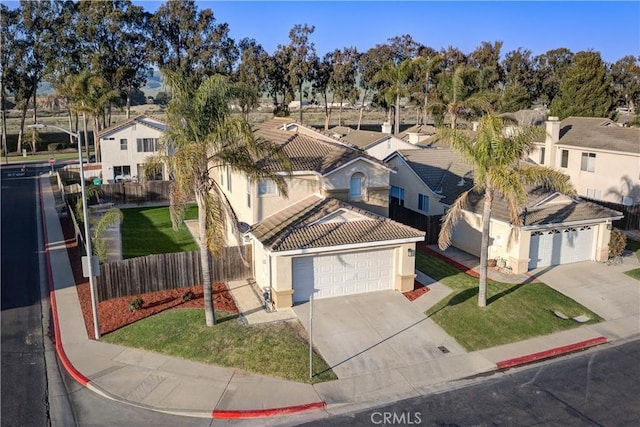 birds eye view of property featuring a residential view