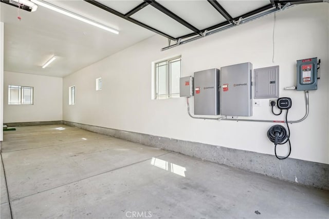 garage featuring electric panel