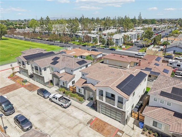 bird's eye view featuring a residential view